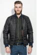 Куртка мужская демисезон 491F003 черно-терракотовый