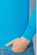 Джемпер мужской насыщенный цвет 414F008 голубой