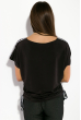 Блуза женская, принтованная 5400 черно-серый
