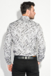 Рубашка мужская светлый принт 3220-4 серо-грифельный
