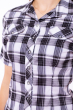Рубашка женская 118P057-2 бело-серый