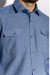 Рубашка с длинными рукавами 201P017 голубой