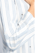 Рубашка женская светлая, в полоску 266F024-2 бело-голубой