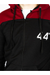 Костюм спортивный мужской 85F700-1 черно-бордовый черно-бордовый