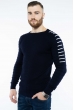 Стильный мужской джемпер  520F1103 чернильный