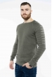 Стильный мужской джемпер  520F1103 хаки