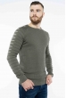 Стильный мужской джемпер  520F1103 хаки