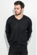 Пуловер мужской однотонный 50PD564 черный