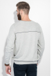 Пуловер мужской однотонный 50PD564 светло-серый меланж