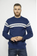 Стильный мужской свитер 85F324 синий