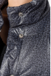 Пальто женское на кнопках, теплое, принт меланж 69PD978 черный меланж