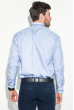 Рубашка мужская принт полоска, крупный карман 50PD9060-12 светло-сиреневый