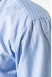 Рубашка мужская принт полоска, крупный карман 50PD9060-12 светло-сиреневый