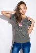 Футболка женская 211F071 темно-серый