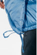 Куртка женская удлиненная, с глубоким капюшоном 69PD811 темно-голубой