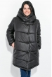 Куртка женская удлиненная, с глубоким капюшоном 69PD811 черный