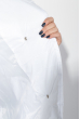 Куртка женская удлиненная, с глубоким капюшоном 69PD811 белый