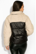 Куртка женская 120PSKL6118 черно-молочный