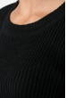 Свитер женский с круглым вырезом 212F058 черный