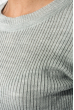 Свитер женский с круглым вырезом 212F058 светло-серый