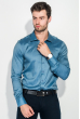 Рубашка мужская легкая, с принтом 50PD6225 сине-голубой