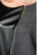 Платье женское (батал) комбинация фактур 74PD323 черный-серый меланж