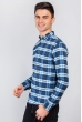 Рубашка с длинным рукавом 371F001 сине-голубой