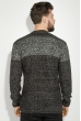 Свитер мужской двухцветный 48P3247 серо-черный