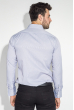 Рубашка мужская комбинированный воротник 50PD904-9 серый полоска