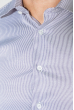 Рубашка мужская комбинированный воротник 50PD904-9 серый полоска