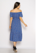 Платье в мелкий цветочек 632F010-1 синий
