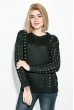Свитер женский декорированный бусинками 135V002-1 черный