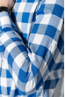 Рубашка мужская летняя 333F009 бело-синий