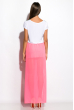 Платье-макси женское с шифоновой юбкой 120P102 розово-белый