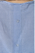 Платье (батал) свободного покроя, в полоску 72P182 бело-синий