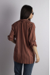 Рубашка женская коричневая 632F022-14 коричневый
