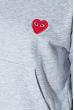 Свитшот женский с нашивкой «Сердце»  82PD407-2 меланж (серый)