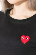 Свитшот женский с нашивкой «Сердце»  82PD407-2 черный