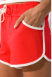 Женский костюм (футболка и шорты) 32P0047 молочно-красный