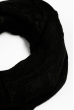 Вязаный однотонный женский шарф 120PROS709 черный