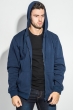 Толстовка мужская теплая 198V001 темно-синий