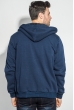 Толстовка мужская теплая 198V001 темно-синий
