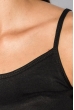 Майка-топ женская однотонная на бретелях 296F010 черный