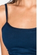 Майка-топ женская однотонная на бретелях 296F010 синий