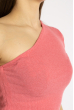 Футболка женская на одно плечо 629F1247 розовый