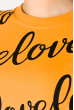 Свитшот женский, с надписями 32P044 оранжевый