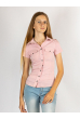 Рубашка женская 257P210 розово-белый