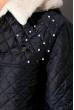 Куртка женская с меховой оборкой 127P001 синий