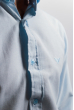 Рубашка мужская классика 333F002 бледно-голубой