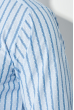 Рубашка мужская принт комбинация горох/полоска 50PD44003 бело-голубой